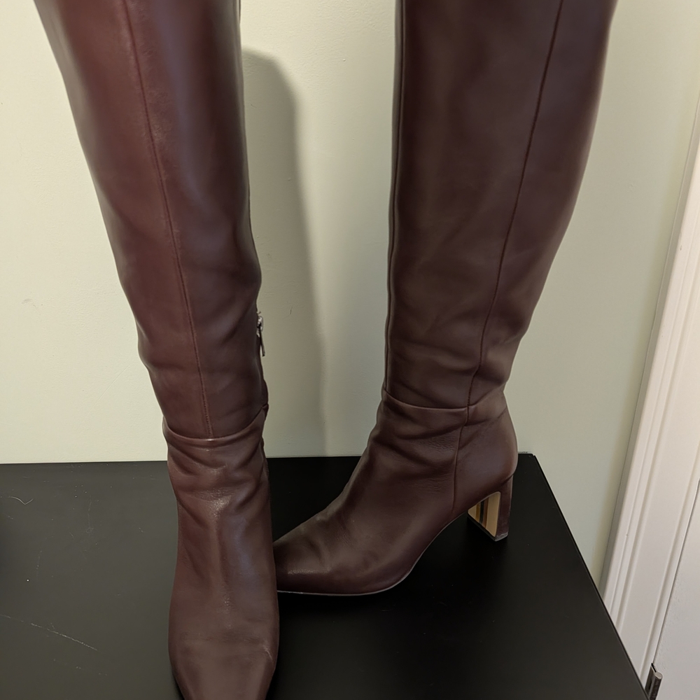 Sam Edelman Sylvia Boots in Spiced Pecan, Size 9 Wide Calf - Picture 2 of 12